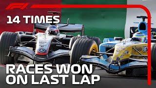 14 Times Races Were Won On The Final Lap