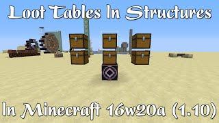 Minecraft: Loot Tables in Structures, No Data Block Needed!