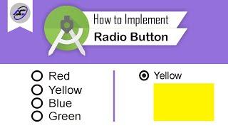 How to Implement Radio Button in Android Studio | RadioButtonAndroid | Android Coding