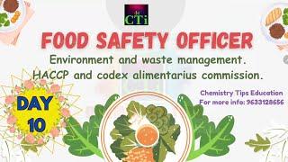 Day 10 food technology FOOD SAFETY OFFICER EXAM