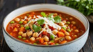 This chickpea soup is a powerful fat burner! Belly fat simply melts away!