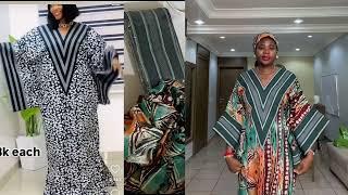 How to make bubu with the trending Asho-oke V neckline