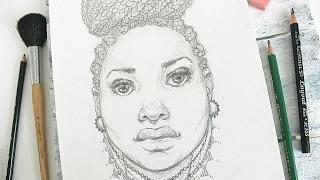 New Drawing Class Open! Girls In Pencil - How to Draw Braids