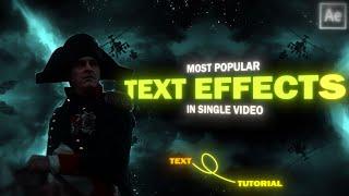 Tiktok Text Effects tutorial ;after effects