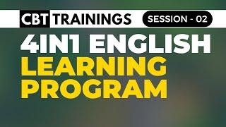 4 in 1 English Learning Program - Online Session 02 - Learn English like a Pro - CBT Trainings