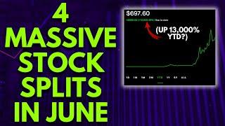 4 BIGGEST STOCK SPLITS COMING JUNE (BUY NOW?) | STOCK SPLIT NEWS