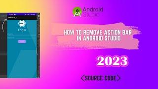 How To Remove action Bar in Android Studio | Action Bar Not Removing | Android Studio | Techno Harsh