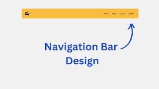 navigation bar in html and css