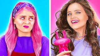 UNBELIEVAVLE MAKEUP TUTURIALS || EXTREME Makeover! Cool Hair Hacks By 123 GO! TRENDS
