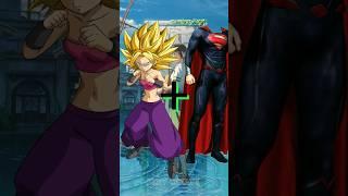 DBZ characters in super man suit mode #caulifa#kefla#viral