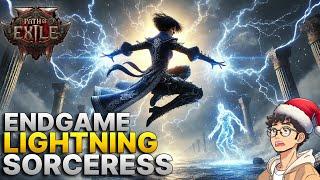 HUGE LIGHTNING DAMAGEEndgame Lightning Sorceress Gameplay - Path of Exile 2