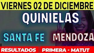 Quinielas Primera y matutina de Santa Fé y Mendoza Viernes 2 de Diciembre