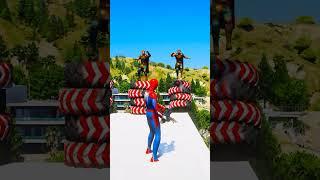 GTA 5 Epic Spiderman Ragdolls | Jumps / Fails ep.3 #shorts