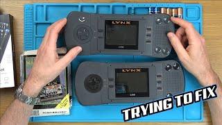 2x Broken ATARI LYNX from the USA - Trying to FIX