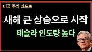 하락 끝일까? 큰 상승으로 1월달 시작 - 미국주식, 테슬라, 아이온큐, SOXL