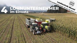 4 Lohnunternehmer im Einsatz: Maisernte und letzter Grünlandschnitt | Landtechnik Murtal