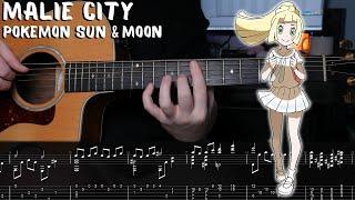 Malie City - Pokémon Sun & Moon - Fingerstyle Guitar Tutorial + TAB