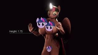 My Little Pony Twilight Growth - Censored version [Animation Test]