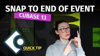 HOW TO SNAP END OF EVENT TO GRID | Quick Tip Cubase 13