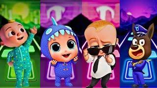 Coco MelonLittle AngelBoss Baby Sheriff Labrador Coffin Dance Tiles Hop Edm Rush