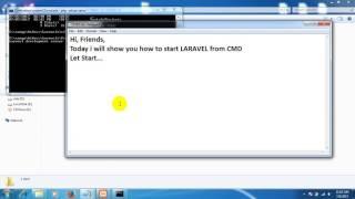 How to start laravel from CMD using Command - Easy Way