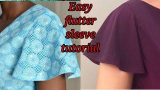 How to: Cut a flutter/flare sleeve/easy and detailed