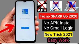 Tecno SPARK Go 2020 (KE5) FRP BYPASS 2021 (Without PC) New Trick easy Work