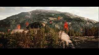 Scene from 2012 - Yellowstone erupts (HD)