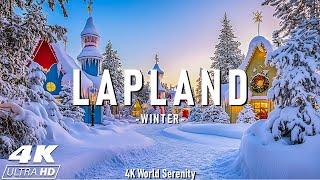 Winter in Lapland  4K️ Northern Lights, Snowy Forests, and Arctic Magic with Relaxing Music