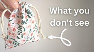 Sew It Fast - Drawstring Gift Bag with Just One Piece of Fabric!