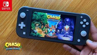 Crash Bandicoot N. Sane Trilogy Nintendo Switch Lite Gameplay