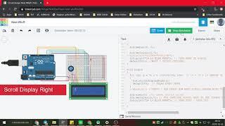 [FREE SOURCE CODE]  scrollDisplayLeft() and scrollDisplayRight() LCD Character