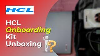 HCL Laptop Unboxing | HCL Onboarding Kit | HCL new joiner Laptop | #hcl