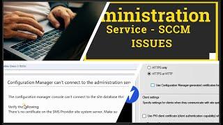 FIX SCCM Configuration Manger Can't connect to the administration Service - Security Roles Scopes