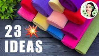 23 IDEAS  Crepe Paper Decoration Ideas Crepe Paper Flowers