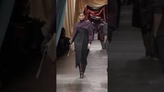 Mona Tougaard and Imaan Hammam walking for Fendi FW24 | #model #runway #fashion #catwalk #shorts