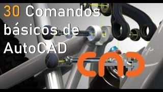 30 Comandos básicos de AUTOCAD en 15 minutos, con atajos y aplicación