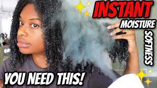 YOU NEED TO DO THIS! NO MORE DRY HAIR | DEEP CONDITION AND STEAM NATURAL HAIR