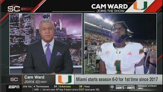 ESPN SC | Cam Ward reaction to Miami's thrilling 25-point comeback in 39-38 win over California