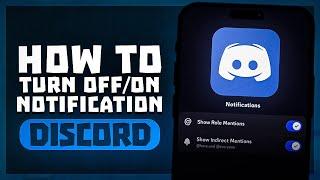 How to Turn Off / On Notification on Discord App in iPhone? | Full Guide Disable Notification