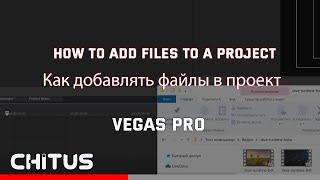 How to add files to a Vegas Pro project