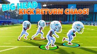 Madden 24 BIG HEAD Kick Return Chaos!