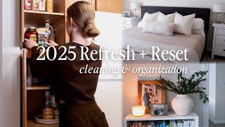 NEW YEAR RESET | cleaning & organizing our space for a fresh start 