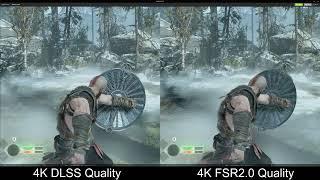 God of War 4K DLSS Quality vs FSR2.0 Quality