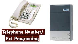 Telephone Intercom system number programming