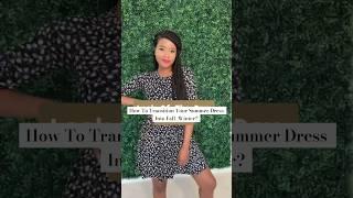 How to style dresses in different ways #tips #winter #transition