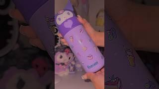 kuromi bottle ︎ #aesthetic #asmr #cute #kawaii #sanrio #unboxing #kuromi #hellokitty #amazonfinds