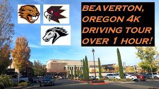 Beaverton, Oregon | 4k Drive Tour  | Over 1 hour!