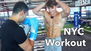 Epic NYC Gym Workout! & Abs Punching Challenge