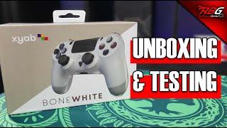 Unboxing & Testing the XYAB PS4 Controller - Bone White Version - (PS4 Dualshock 4 3rd Party)